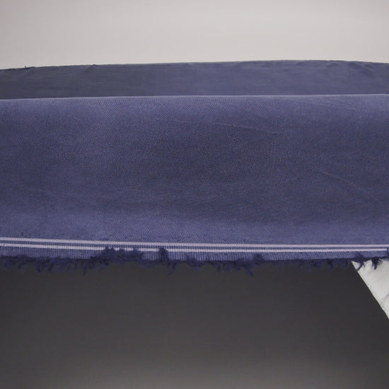 Washed Copper and Rayon Twill - Navy - Darcy Collection - Image 6 of 6