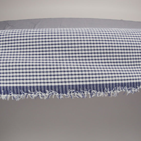 Organic Cotton Seersucker - Navy Gingham - Olinda Collection - Image 5 of 5