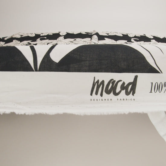 Cotton Voile - Black Floral - Central Park Spring Print - Mood Exclusive Metro Collection - Image 6 of 7