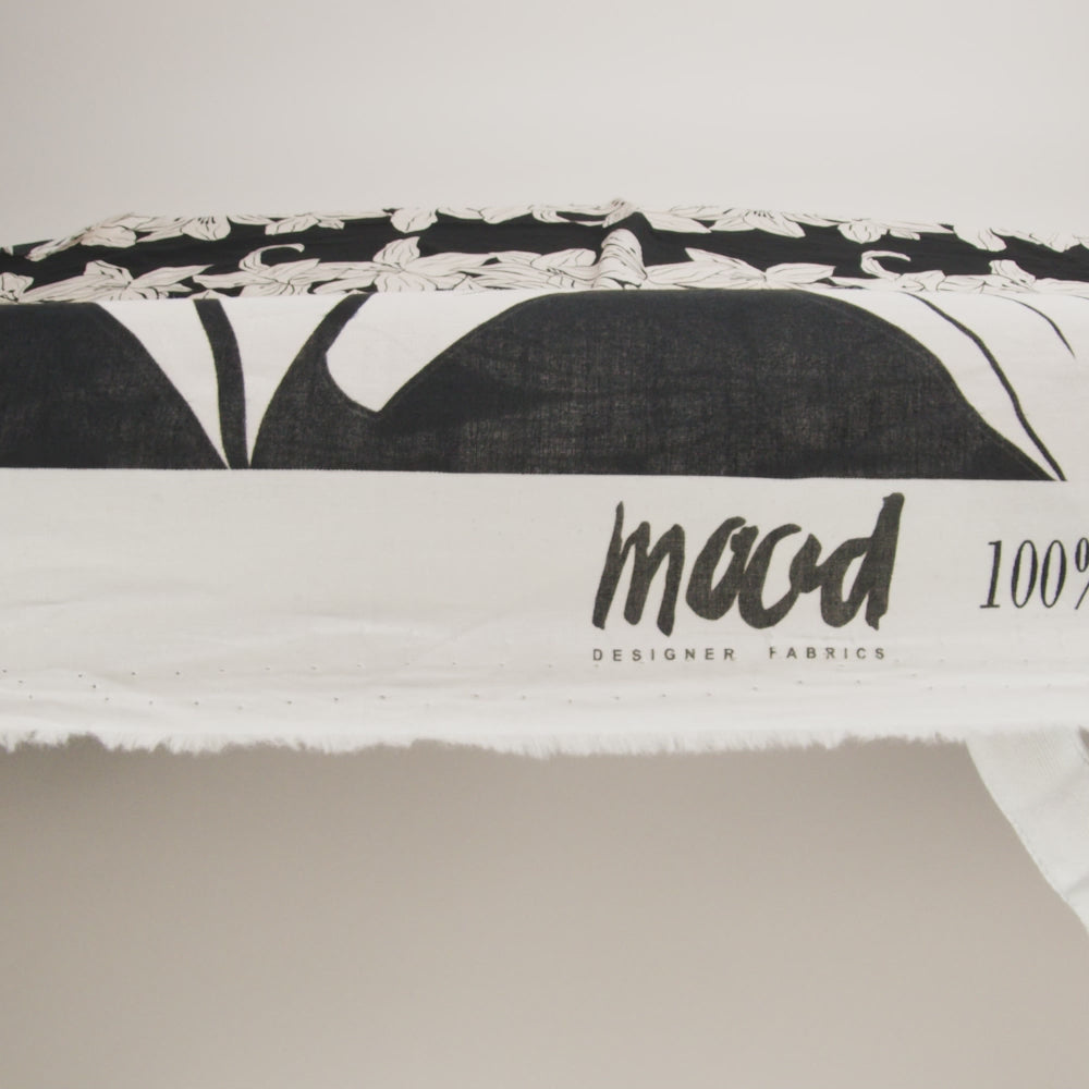 Cotton Voile - Black Floral - Central Park Spring Print - Mood Exclusive Metro Collection - Image 6 of 7