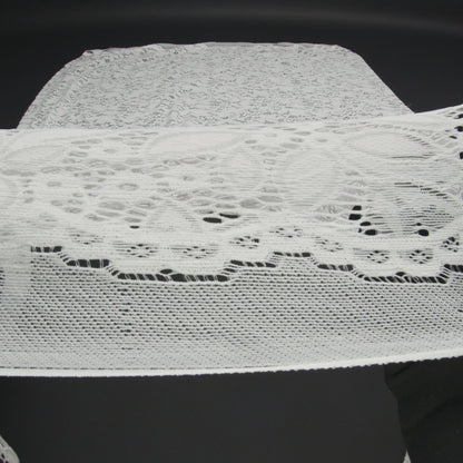 Stretch Lace - White Floral - Katerina Collection