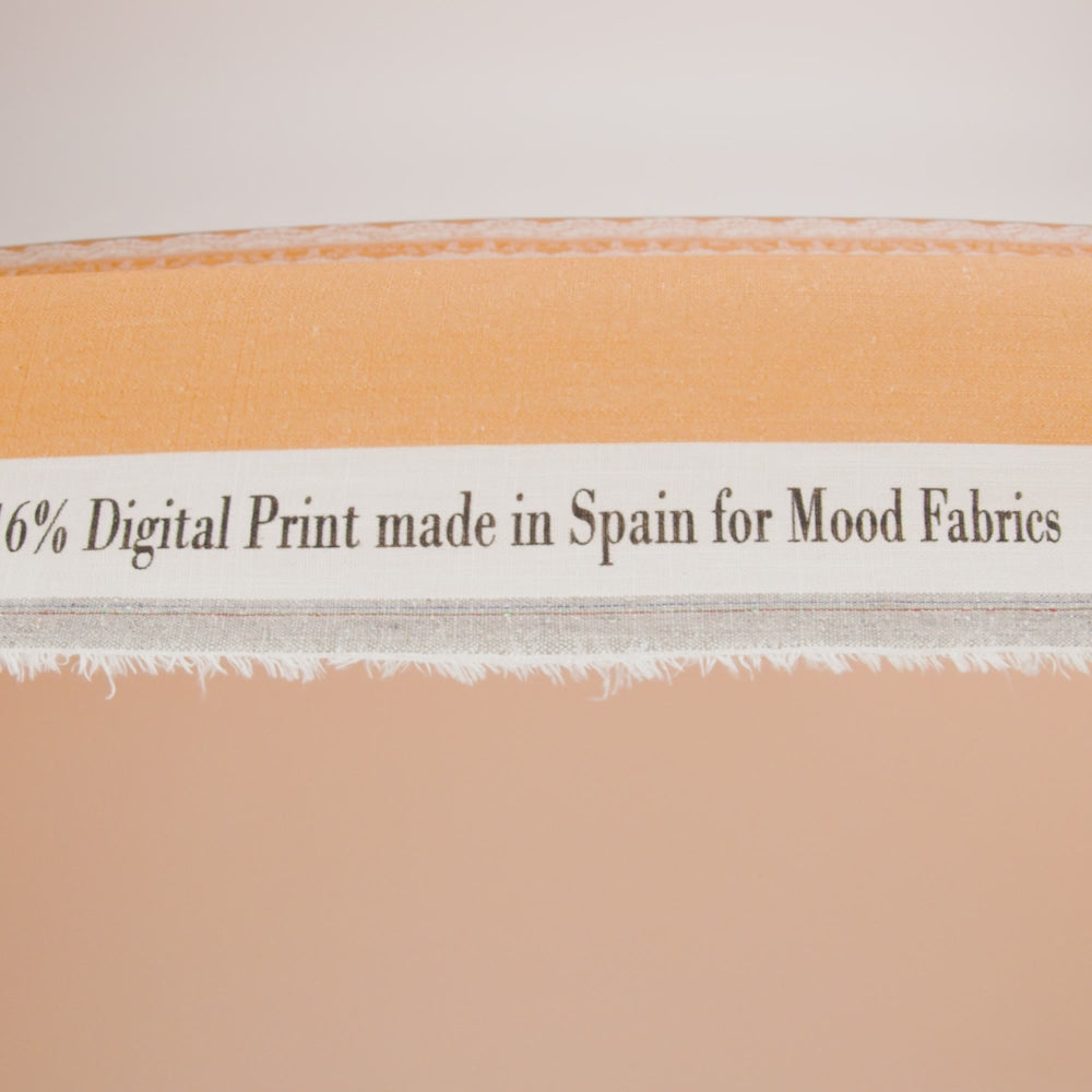Viscose and Linen Woven Print - Yellow and White Lace and Floral Stripes - Mood Exclusive Lace and Ribbons - Image 6 of 6