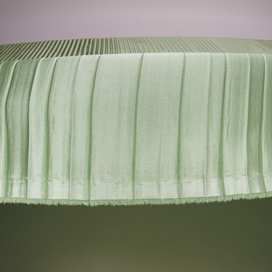 Accordion Pleated Chiffon - Pea Green - Etereo Collection - Image 5 of 5