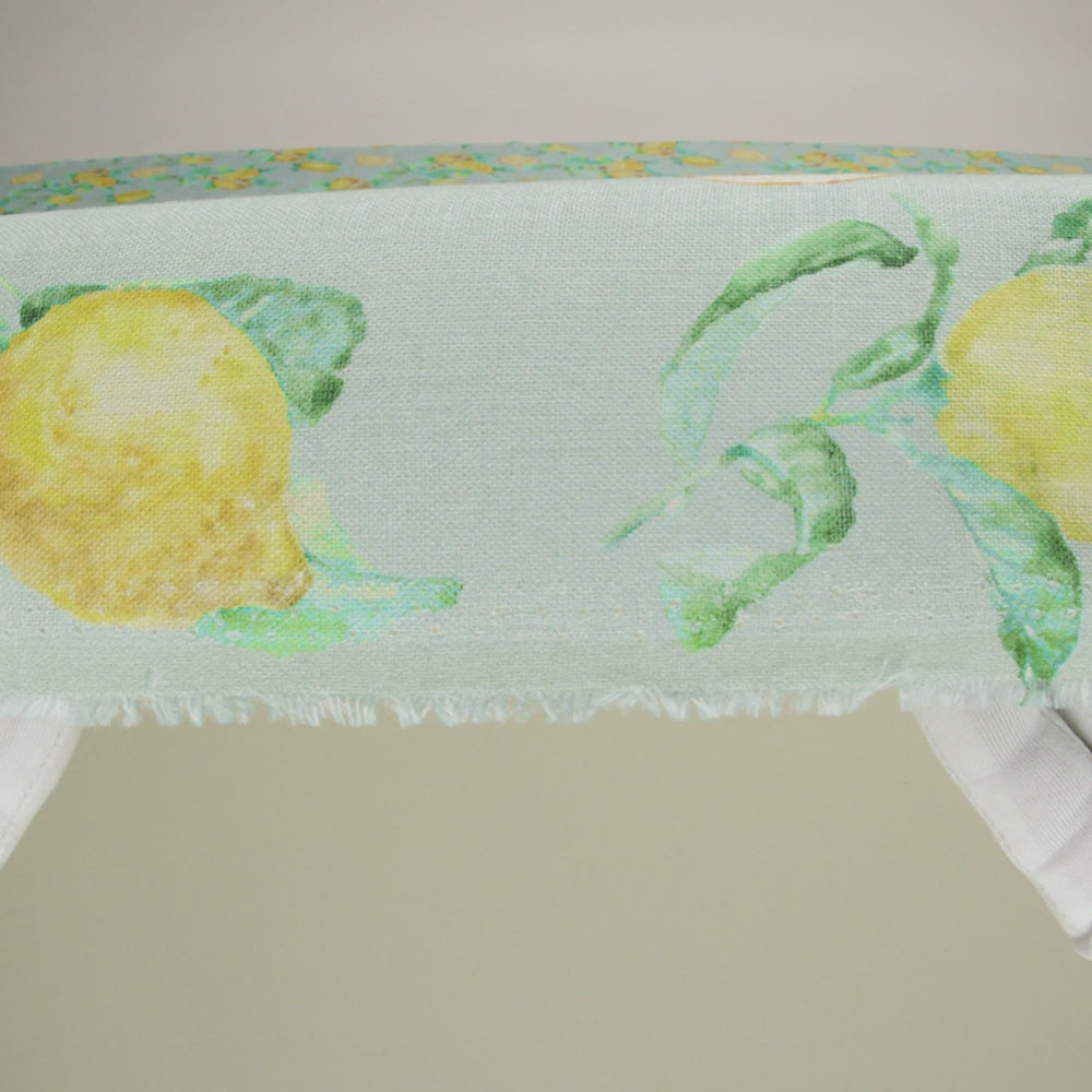 Lemons on Celadon Printed Linen Woven - Image 5 of 5