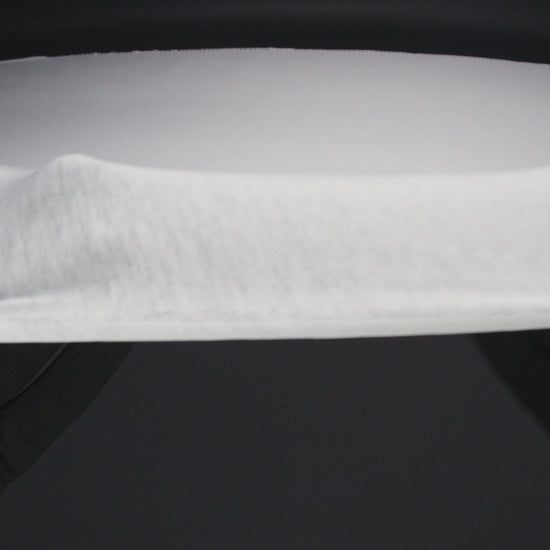 Heathered White Tissue Weight Cotton Jersey - Image 5 of 5
