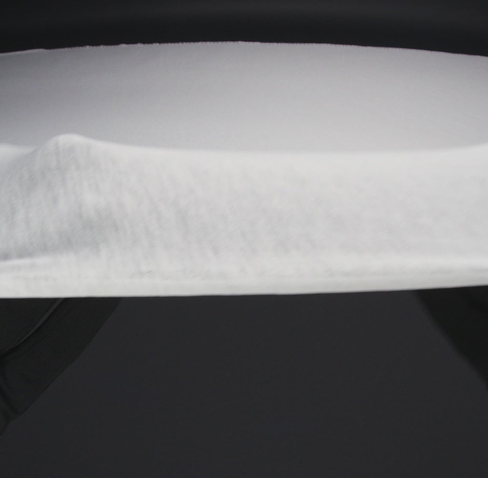 Heathered White Tissue Weight Cotton Jersey - Image 5 of 5