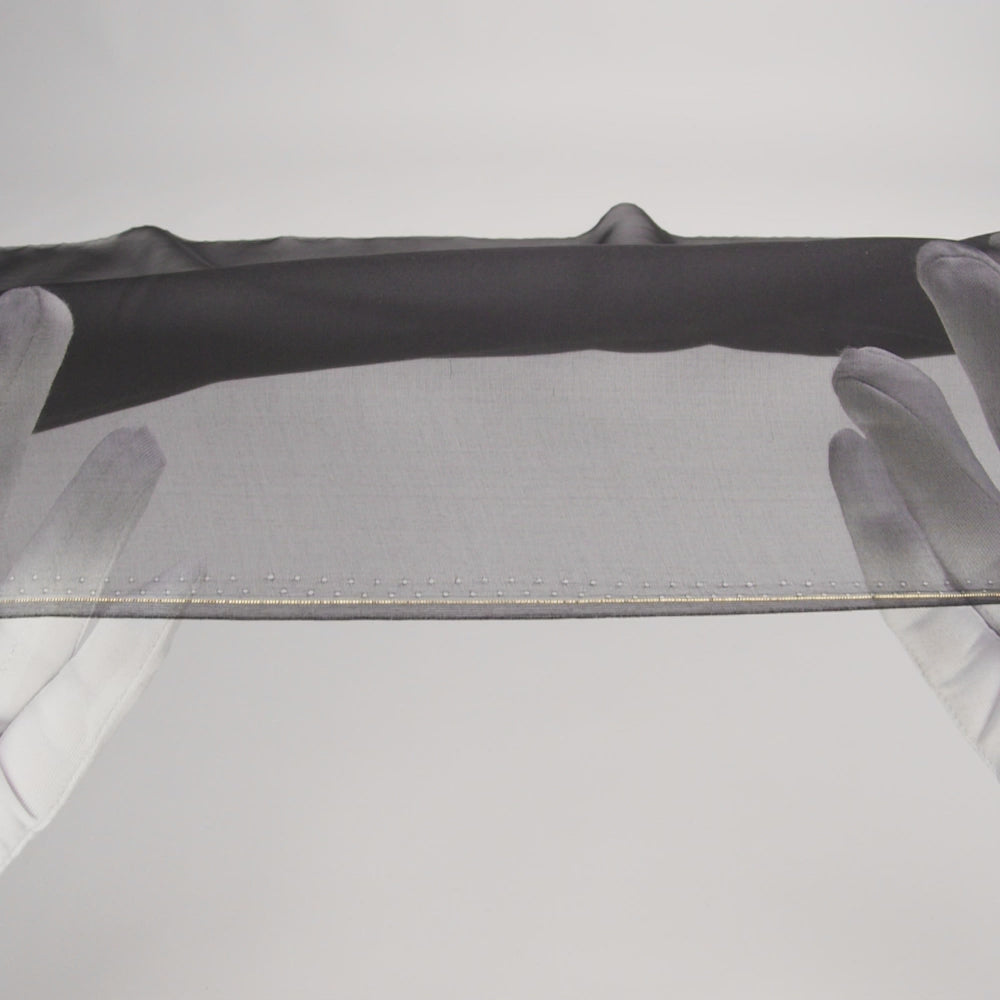 Silk Organza 44" - Black - Premium Collection - Image 6 of 7