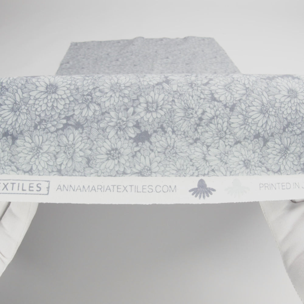 Printed Quilting Cotton by Anna Maria Textiles for Northcott - Stone Mums Floral - Indelible Soft Collection - Image 6 of 6