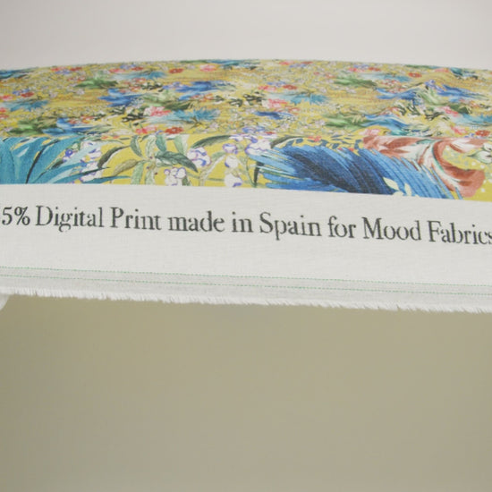 Linen and Rayon Woven Print - Yellow and Multicolor Floral - Mood Exclusive Amazonia - Image 5 of 5