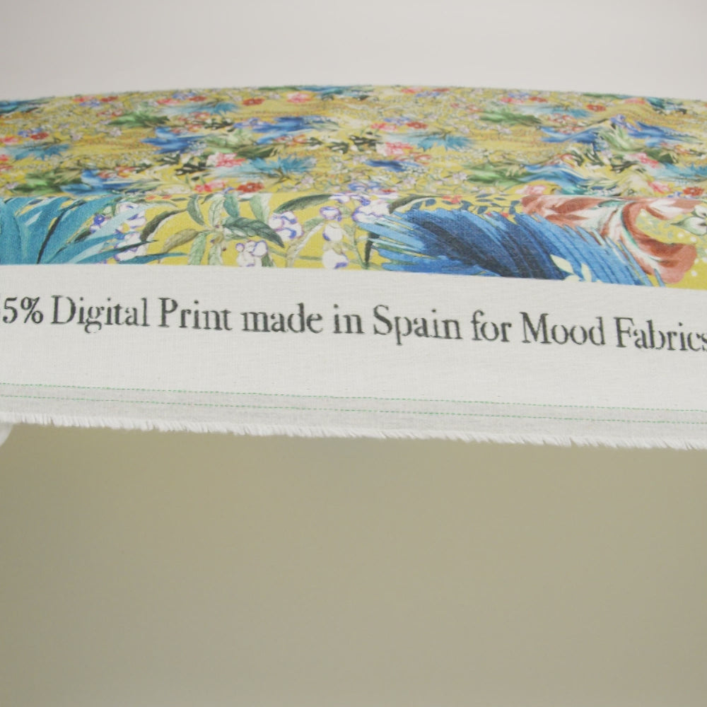 Linen and Rayon Woven Print - Yellow and Multicolor Floral - Mood Exclusive Amazonia - Image 5 of 5