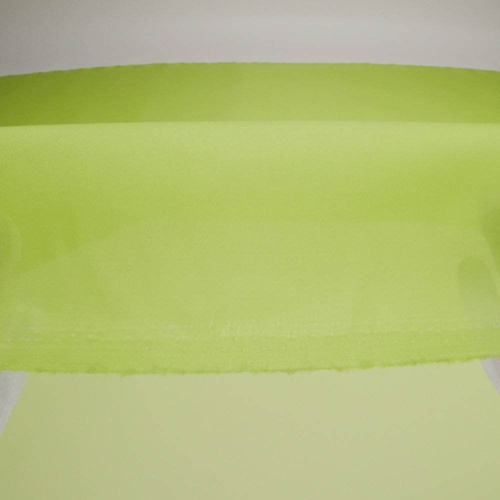 Satin-Faced Polyester Organza - Peridot Green - Ardea Collection by Mood - Image 6 of 7