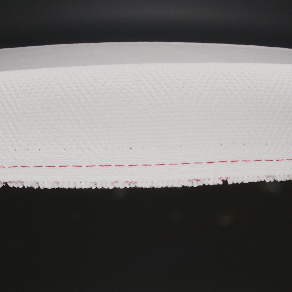 Olefin Upholstery Twill - Ivory Railroaded Herringbone - Image 5 of 5