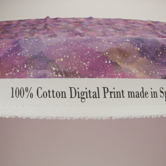 Cotton Voile - Pink, Purple and White Abstract - Hope Spotted Print - Mood Exclusive Wisteria Collection - Image 5 of 5