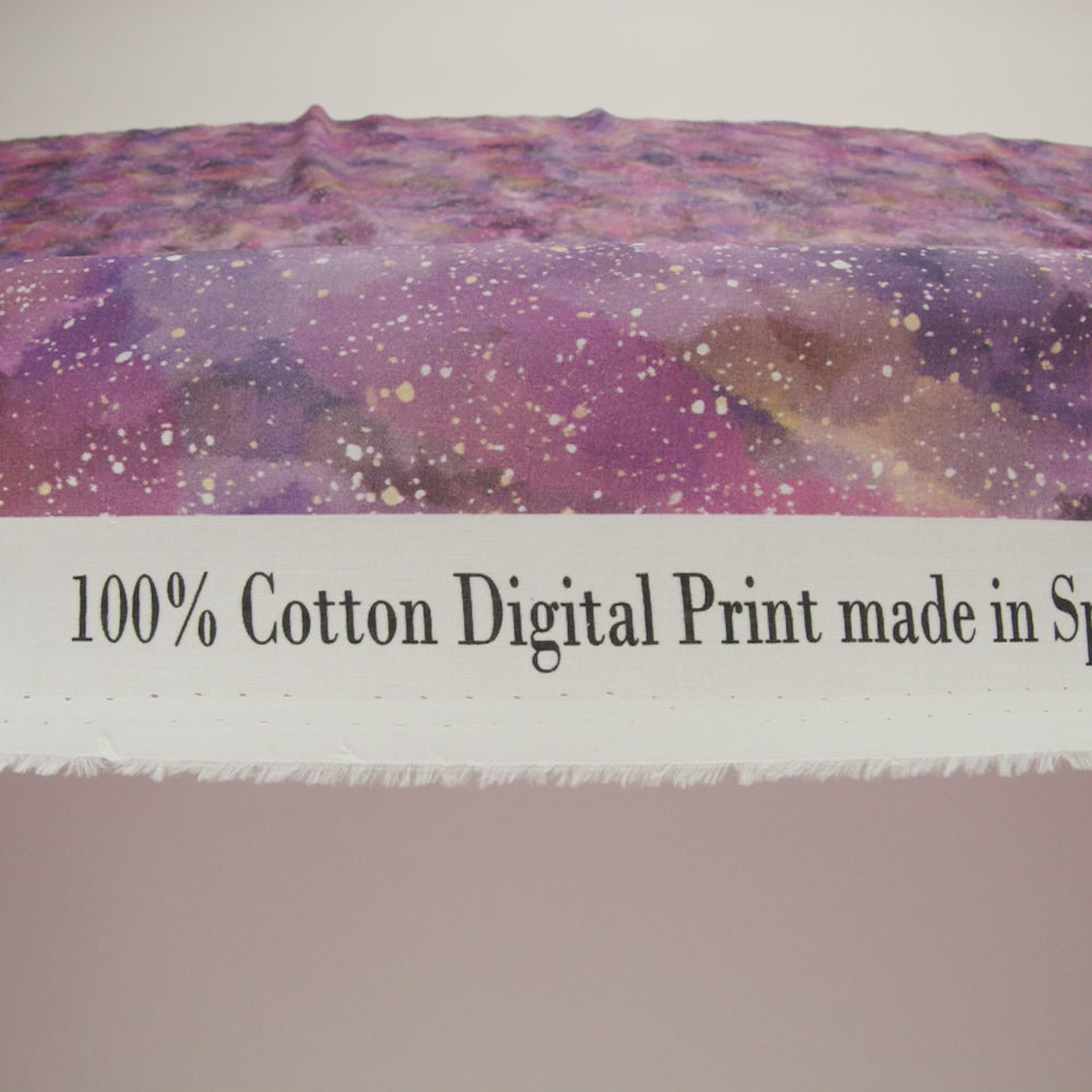 Cotton Voile - Pink, Purple and White Abstract - Hope Spotted Print - Mood Exclusive Wisteria Collection - Image 5 of 5