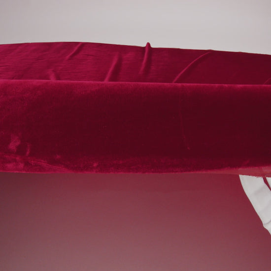 Soft Rayon-Silk Velvet - Garnet - Cicero Collection - Image 5 of 5