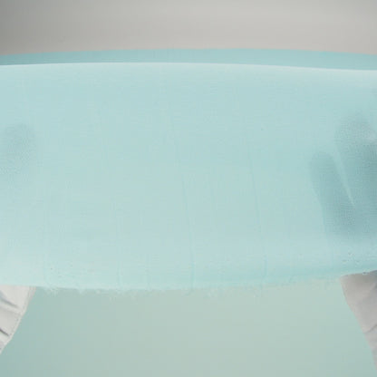 Accordion Pleated Chiffon - Aqua Blue - Etereo Collection