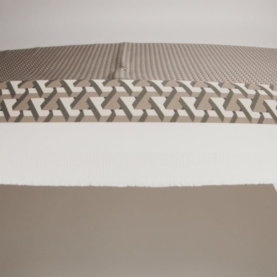 Stretch Cotton Sateen - Olive Geometric - Maloca Print - Mood Exclusive Rio Collection - Image 5 of 5