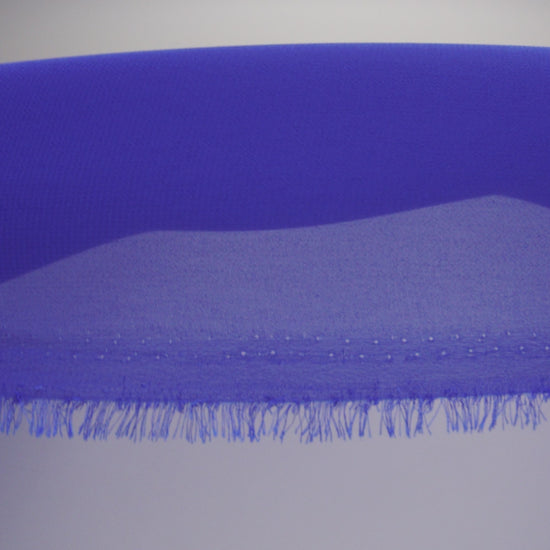 Polyester High-Multi Chiffon - Mazarine Blue - Netta Collection by Mood - Image 7 of 8
