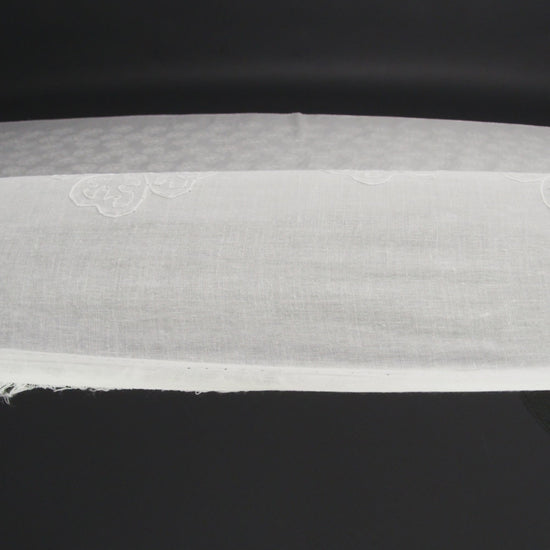 Embroidered Eyelet Cotton Voile - White Big Tossed Flowers - Naomi Collection - Image 6 of 7