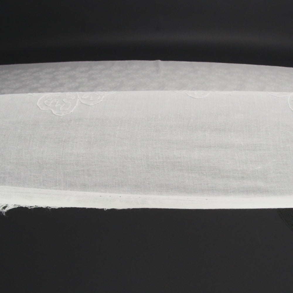 Embroidered Eyelet Cotton Voile - White Big Tossed Flowers - Naomi Collection - Image 6 of 7