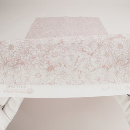 Printed Quilting Cotton by Anna Maria Textiles for Northcott - Beige Mums Floral - Indelible Soft Collection