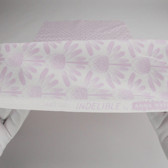 Printed Quilting Cotton by Anna Maria Textiles for Northcott - Lilac Coneflower Floral - Indelible Soft Collection - Image 6 of 6
