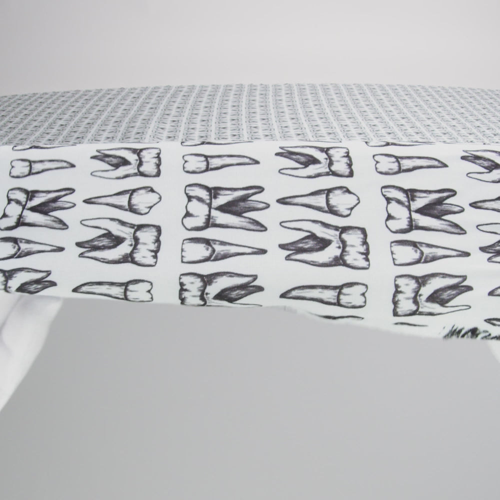 Rayon Batiste - White and Black Teeth - Berenice Print - Mood Exclusive Nevermore Collection - Image 6 of 7