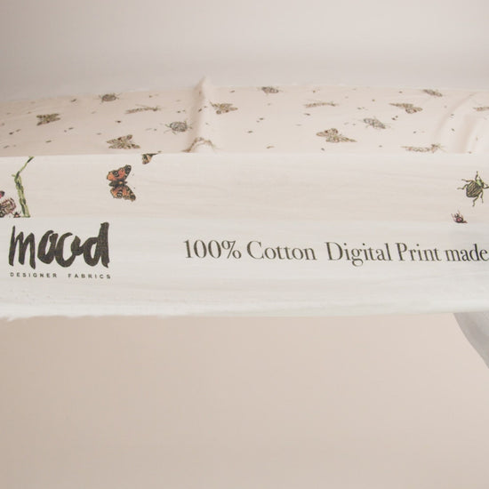 Cotton Voile - Floral Beetles and Butterflies - Tithonus' Lament Print - Mood Exclusive Gaia Collection - Image 5 of 5