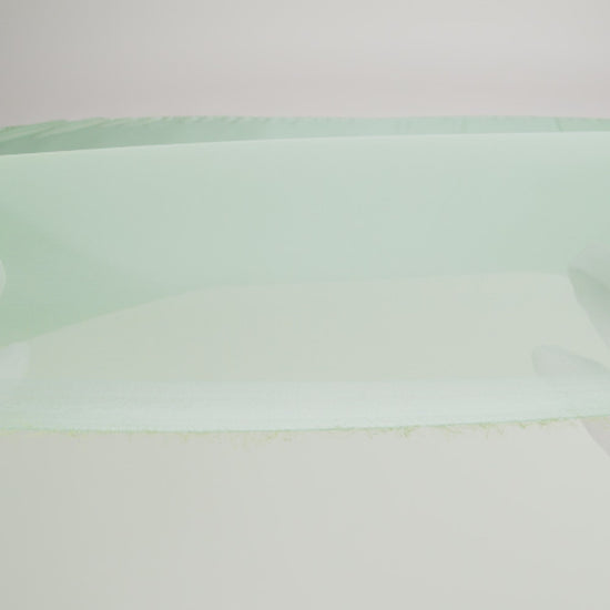 Chiffon-Like Silk Voile - Mint and Lime Iridescent - Adelaide Collection - Image 6 of 7
