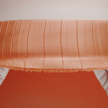 Pleated Stretch Satin - Creamsicle - Andreas Collection