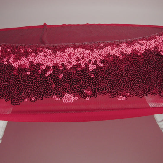 Mesh with Baby Sequins - Red - Mariah Collection - Image 5 of 5