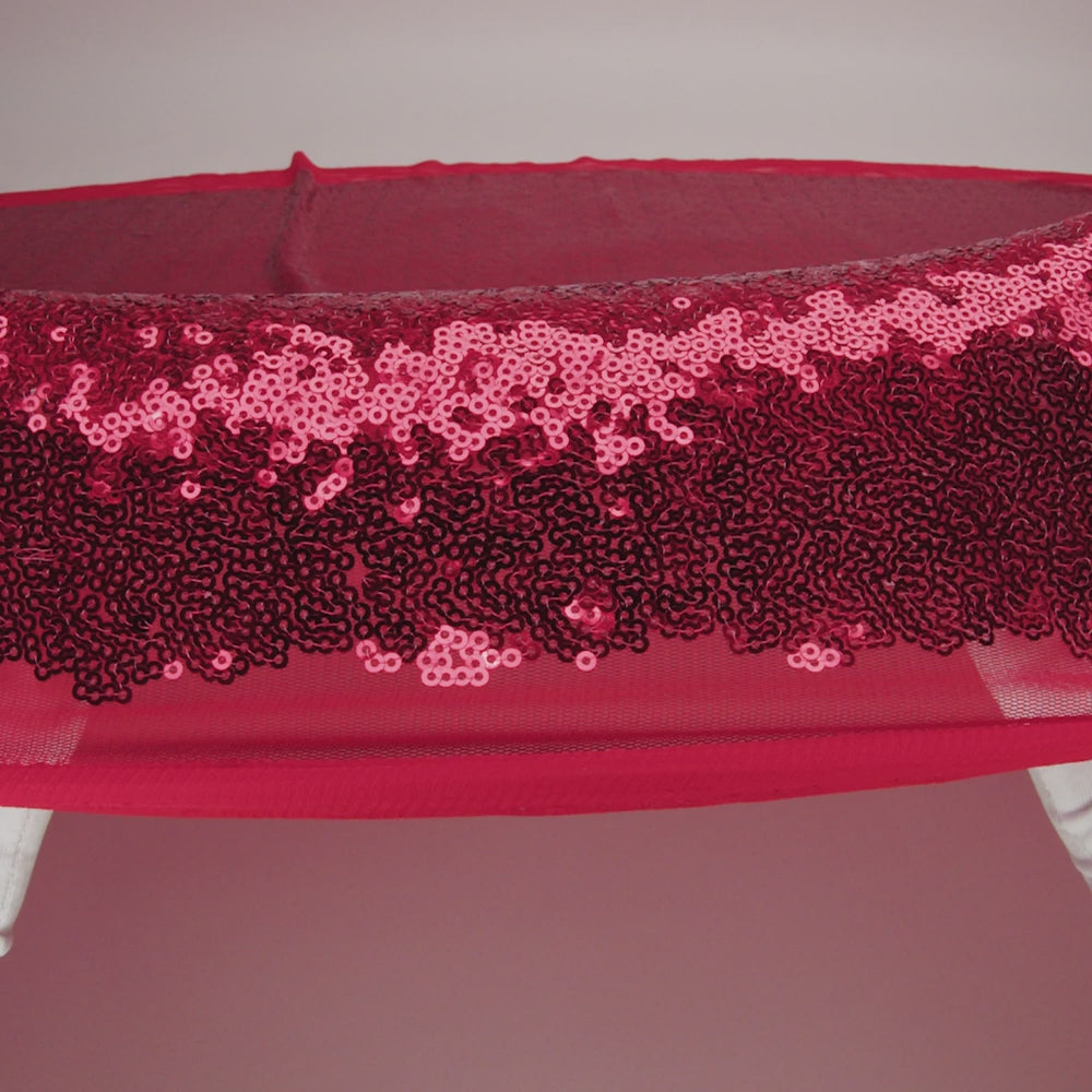 Mesh with Baby Sequins - Red - Mariah Collection - Image 5 of 5