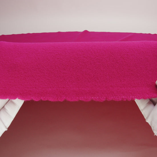 Wool/Cashmere Coating - Fuchsia, Made in Italy - Alberini Collection - Image 6 of 7