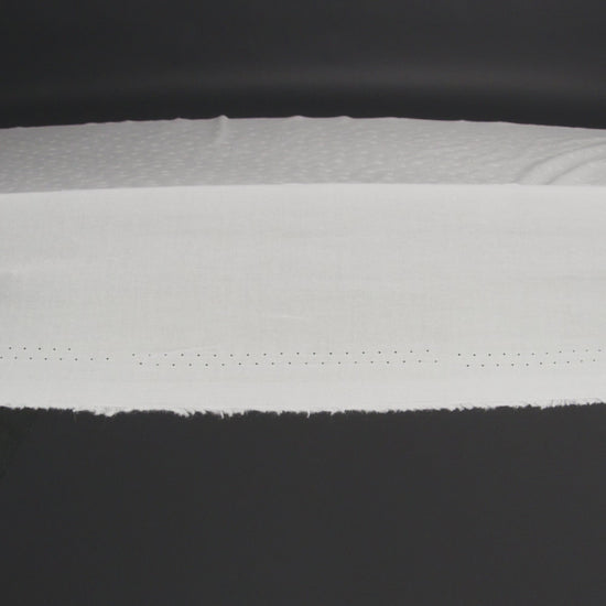 Embroidered Eyelet Cotton Voile - White Floating Flowers - Naomi Collection - Image 6 of 7