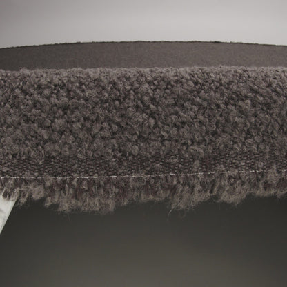 Wool Blend Boucle Tweed - Brown