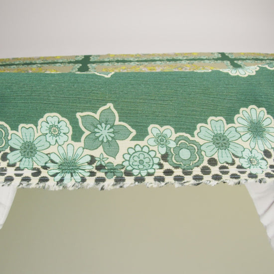 Mood Exclusive Green In Her Hair Crinkled Gauzy Viscose Crepe Panel - Image 6 of 6
