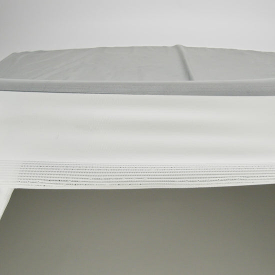 Silver Stretch Knit Reflective Fabric with White Backside - Image 5 of 5