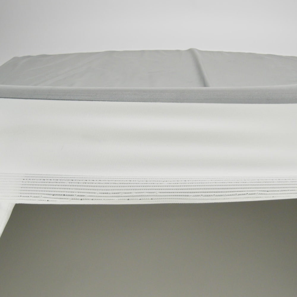 Silver Stretch Knit Reflective Fabric with White Backside - Image 5 of 5