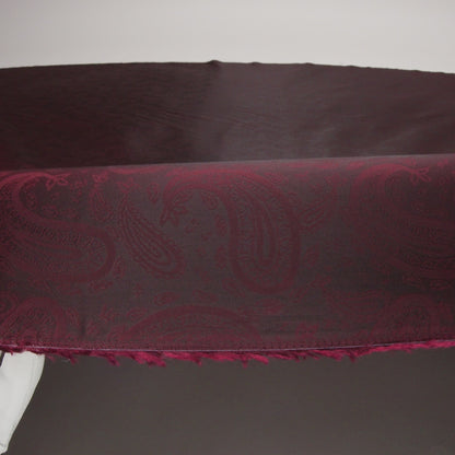 Maroon Paisley Jacquard Lining
