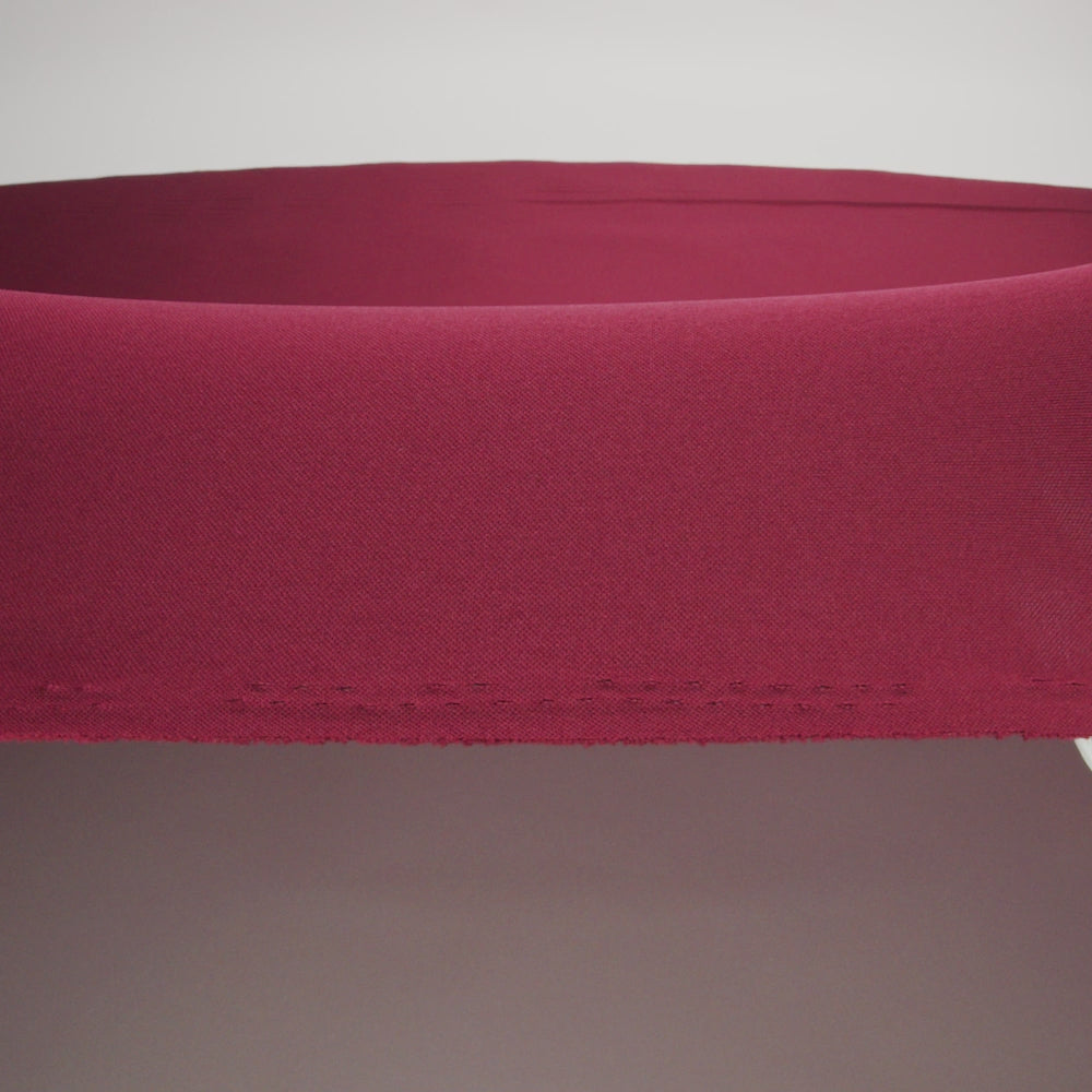 Polyester Pongee Knit Lining - Burgundy - Luca Collection - Image 6 of 6