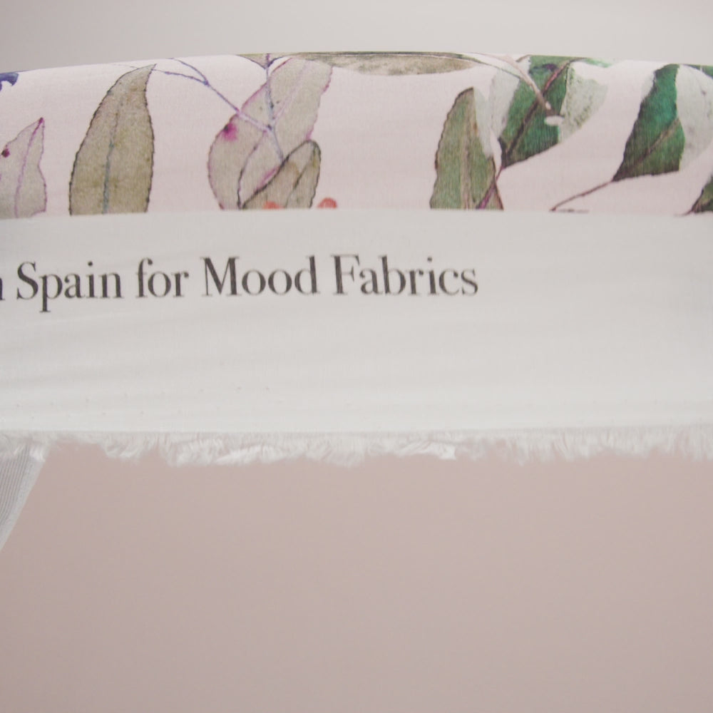 Cotton Voile - Pink and Multicolor Floral Border - Adagio Print - Mood Exclusive Viso Collection - Image 5 of 5