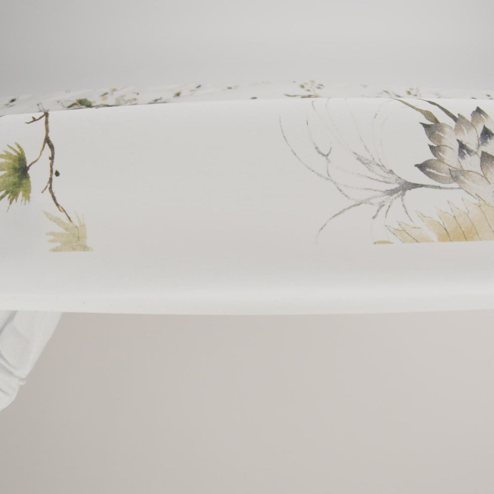 Cotton Voile - White and Green Birds and Flowers - La Grande Tournee Print - Mood Exclusive Jacques Collection - Image 5 of 5