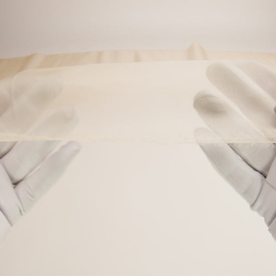 Famous Australian Designer Buff Silk Organza - Image 5 of 5