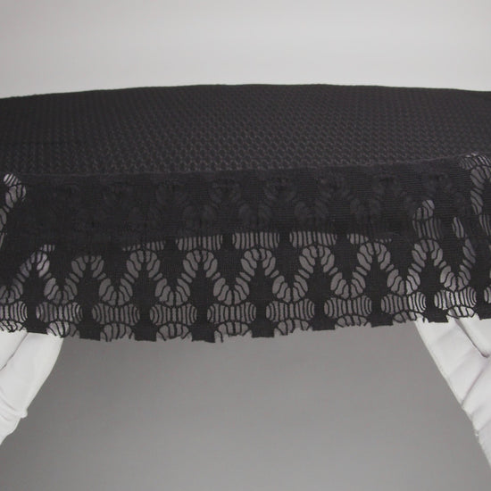 Rag & Bone Black Polyester Raschel Lace Knit - Image 5 of 5
