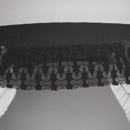 Rag & Bone Black Polyester Raschel Lace Knit