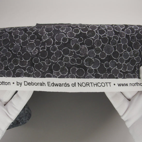 Metallic Printed Quilting Cotton by Northcott - City Fog Polka Dot Confetti - Shimmer Collection - Image 6 of 6