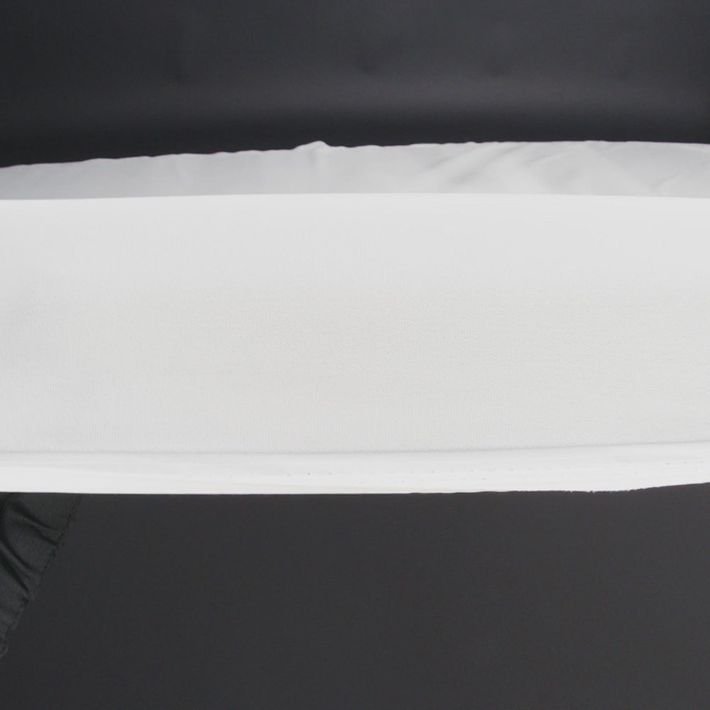 100% Polyester Micro Velvet - White - Bellini Collection - Image 5 of 5
