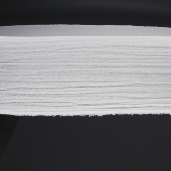 Double Cotton Gauze - White - Talamanca Collection - Image 5 of 5