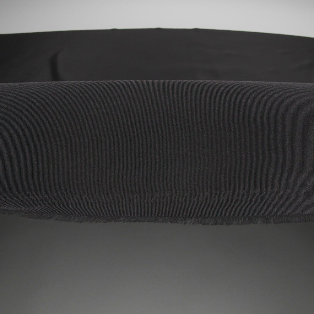 Flame Retardant Polyester Bengaline - Jet Black - Image 5 of 5