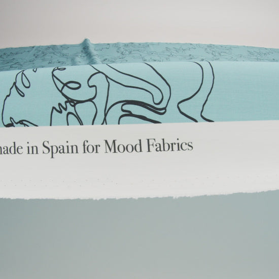 Mood Exclusive Blue Kitty Kraze Cotton Poplin - Image 6 of 6
